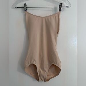 Linden’s Dancewear “3565 Skin Tone Camisole Leotard with Support BraTek”